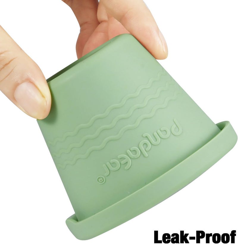 PandaEar 12 Pack Silicone Baby Food Storage Containers, 4 oz Reusable Small Snack Containers Freezer Storage with Airtight Lids Leak Proof for Infants Kids Babies, Microwave Safe - Image 5